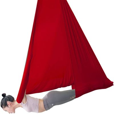 LJYT Yoga Swing Elastic Swing Adjustable Sensory Yoga Hammock Extension Belt Blue Children's and Adult Yoga Hammock (Color : F)