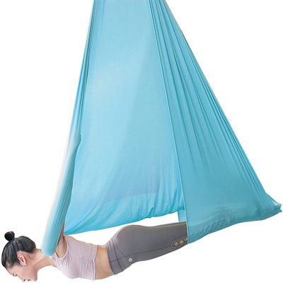 LJYT Yoga Swing Elastic Swing Adjustable Sensory Yoga Hammock Extension Belt Blue Children's and Adult Yoga Hammock (Color : B)