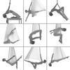 LJYT Yoga Swing,Aerial Yoga Swing Set Slightly Malleable Protect The Skin Strong Antigravity for Gym,Home (Color : D) view 2