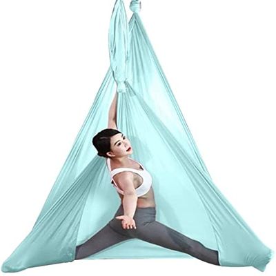 LJYT Yoga Cloth Hammock Set Antigravity Yoga Swing with Carabiner & Daisy Chain Accessories for Gym (Color : C, Size : 4M)