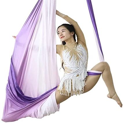 LJYT Yoga Hammock Flying Hammock Swing Aerial Yoga Hammock Fabric Chain for Yoga Anti-Gravity Pilates (Size : 4M)