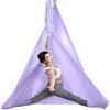 LJYT 4-7m Long, 2.8m Wide, Yoga Hammock Flying Hammock Swing Aerial Yoga Hammock with Carabiner & Daisy Chain for Yoga Pilates (Color : B, Size : 5M) view 1