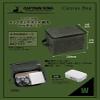 Captain Stag UL-2065 Mess Tin Case, Square Aluminum Cooker Case, Multi Case, Large, Wide Storage, Rice Go, Cotton Canvas, Olive, Compatible Part Number: UH-4115 view 2