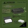 Captain Stag UL-2059 Mess Tin Case, Square Aluminum Cooker Case, Multi Case, Large, Storage, Rice Go, Cotton Canvas, Olive, Compatible Part Number: UH-4115 view 2
