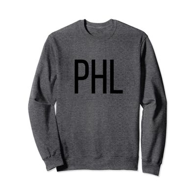 PHL Philadelphia Pennsylvania Airport Code Lists PHL Sweatshirt