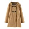 POLG Little Girl Long Peacoat Dress Coat Button Trench Coat Winter Warm Jacket with Pocket Kids Casual Overcoat Outerwear 1-6Y (Khaki, 5-6 Years) view 4