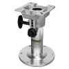 ONHI Adjustable Aluminum Boat Seat Pedestal 13-19 Inch Height, Locking Design, Silver Polished, for Fishing Boats and Marine Vessels view 1