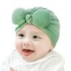 vastwit Infant Baby Soft Cotton Hat Solid Color Breathable Bowknot Hat Unisex Newborn Photography Prop Green 0-6 Months view 1