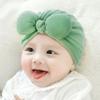 vastwit Infant Baby Soft Cotton Hat Solid Color Breathable Bowknot Hat Unisex Newborn Photography Prop Green 0-6 Months view 2