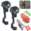 RANZHIX Tree Pole Climbing Spike Set, Portable Safety Belt Straps Outdoor Fruit Pick Climbing Spike Set, Adjustable Tree Climbing Tool for Picking Fruit Hunting Observation Tree Work view 2