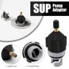 2PACK Inflatable Stand Up Paddleboard (SUP) Pump Adaptor -Universal Standard Schrader Air Valve Adapter Pumping Head Connector Converter for Inflating Boat, Kayak, Surfboard, Bed, Car Tire (Black) view 2