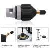 2PACK Inflatable Stand Up Paddleboard (SUP) Pump Adaptor -Universal Standard Schrader Air Valve Adapter Pumping Head Connector Converter for Inflating Boat, Kayak, Surfboard, Bed, Car Tire (Black) view 3