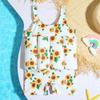 Baby Boys Girls Floatation Swimsuit One-Piece Swimwear Adjustable Buoyancy for Kids Learn to Swimming Swim Vest Jacket Flower 6-12 Months view 3