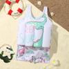 FYMNSI Baby Boys Girls Floatation Swimsuit One-Piece Swimwear Adjustable Buoyancy for Kids Learn to Swimming Swim Vest Jacket # White 18-24 Months view 3