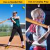 28 Inch Baseball Bats Wooden Baseball Bat Cosplay Halloween Parties Costume Prop for Women Birthday Easter Gift view 2