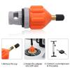 2PACK Inflatable Stand Up Paddleboard (SUP) Pump Adaptor -Universal Standard Schrader Air Valve Adapter Pumping Head Connector Converter for Inflating Boat, Kayak, Surfboard, Bed, Car Tire (Orange) view 3