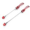 VIARON MTB Quick Release Axle Front and Rear Mountain Bike Skewer Set Aluminum Alloy Bicycle Wheel Skewers Hub QR Lever (Red) view 1