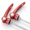 VIARON MTB Quick Release Axle Front and Rear Mountain Bike Skewer Set Aluminum Alloy Bicycle Wheel Skewers Hub QR Lever (Red) view 4