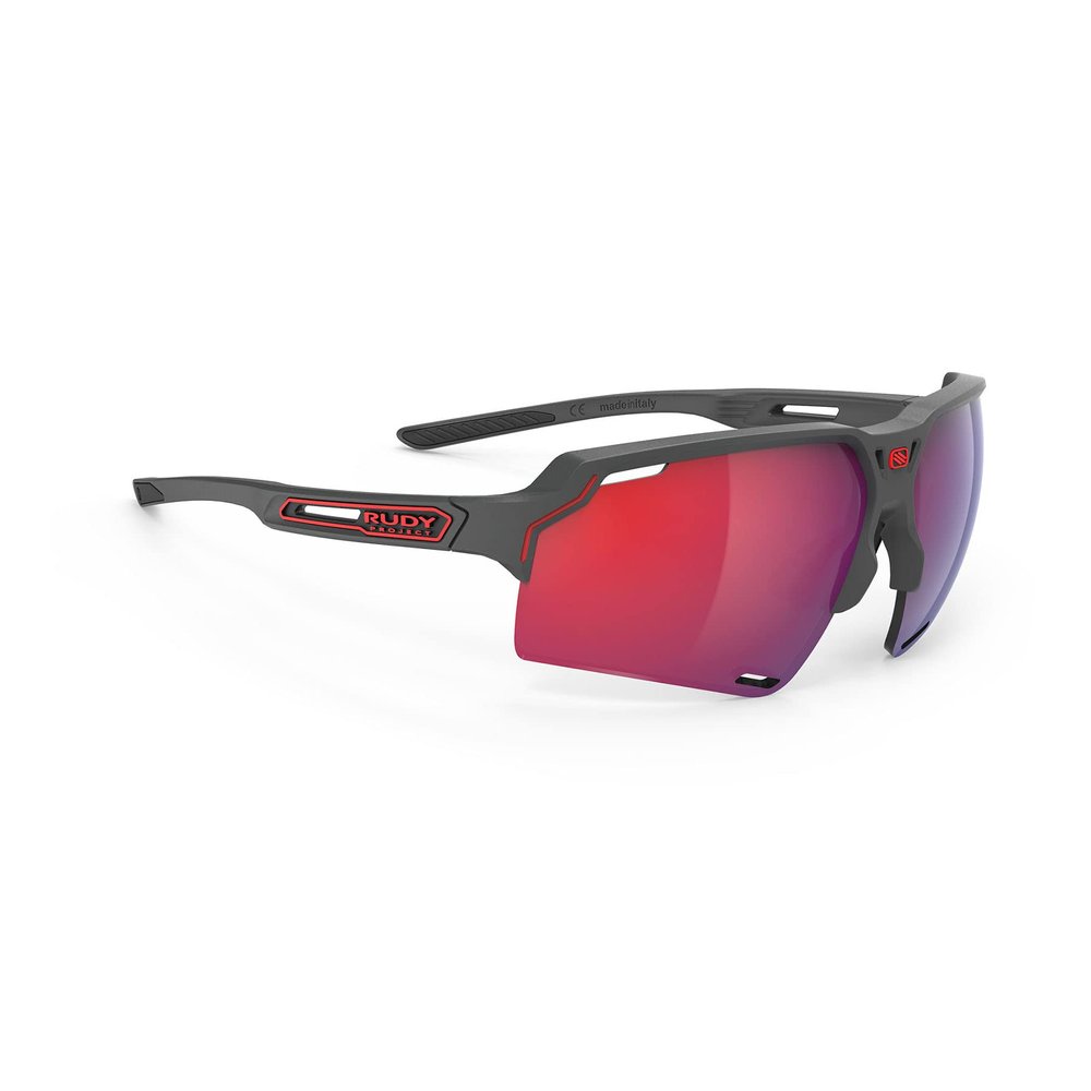 RUDY PROJECT DELTABEAT Delta Beat Sports Sunglasses Charcoal Matte/Multi Laser Red SP743838-0000
