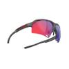 RUDY PROJECT DELTABEAT Delta Beat Sports Sunglasses Charcoal Matte/Multi Laser Red SP743838-0000 view 3