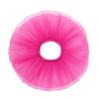 FEESHOW Kids Girls Elastic Waistband Tutu Mesh Skirt Solid Color Four Layer Dance Skirt for Ballet Leotard Hot Pink 6-11 Years view 3