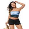 CRZ YOGA Classic Fit Dolphin Board Shorts for Women 3'' - High Waisted Beach Swimwear Bottoms Bathing Trunks with Liner Black X-Small view 4