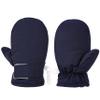 Urban Virgin Infant Baby Toddler Kids Winter Mittens Lined Fleece Warm Waterproof Ski Snow Gloves For Boys Girls 2 Pairs Grey&Navy Blue 6-24 Months view 2