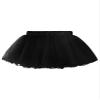 Agoky Kids Girls Ballet Dance Skirt Mesh Tutu Skirt Solid Color Ballroom Party Short Tulle Dress Gymnastics Mini Skirts Black 11-16 Years view 2