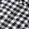 Alimens & Gentle Flannel Shirt Women Plaid Shirt Long Sleeve Buffalo Shackets Loose Business Casual Button Down Blouses Tops White view 4