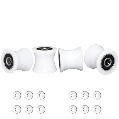 Total Trainer Rollers/Wheels of 4 for Models DLX, DLX II, DLX III, Adv DLX, Pilates, Pilates Pro 2500, 3000, 4000570, 2000 White