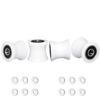 Total Trainer Rollers/Wheels of 4 for Models DLX, DLX II, DLX III, Adv DLX, Pilates, Pilates Pro 2500, 3000, 4000570, 2000 White view 1