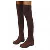 Bcshiye Women's Over The Knee High Low Heel Riding Boots Socks Wide Calf Thigh High Knee High Pull On Winter Boots view 1