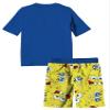 Spongebob Squarepants Little Boys Swim Trunk & Rashguard Set, 4-5, Royal view 2