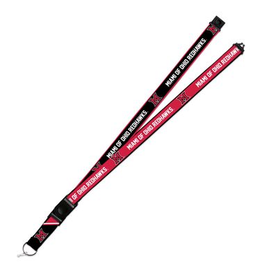 Rico Industries Miami of Ohio Redhawks Lanyard Keychain 2-sided Breakaway Clip University of