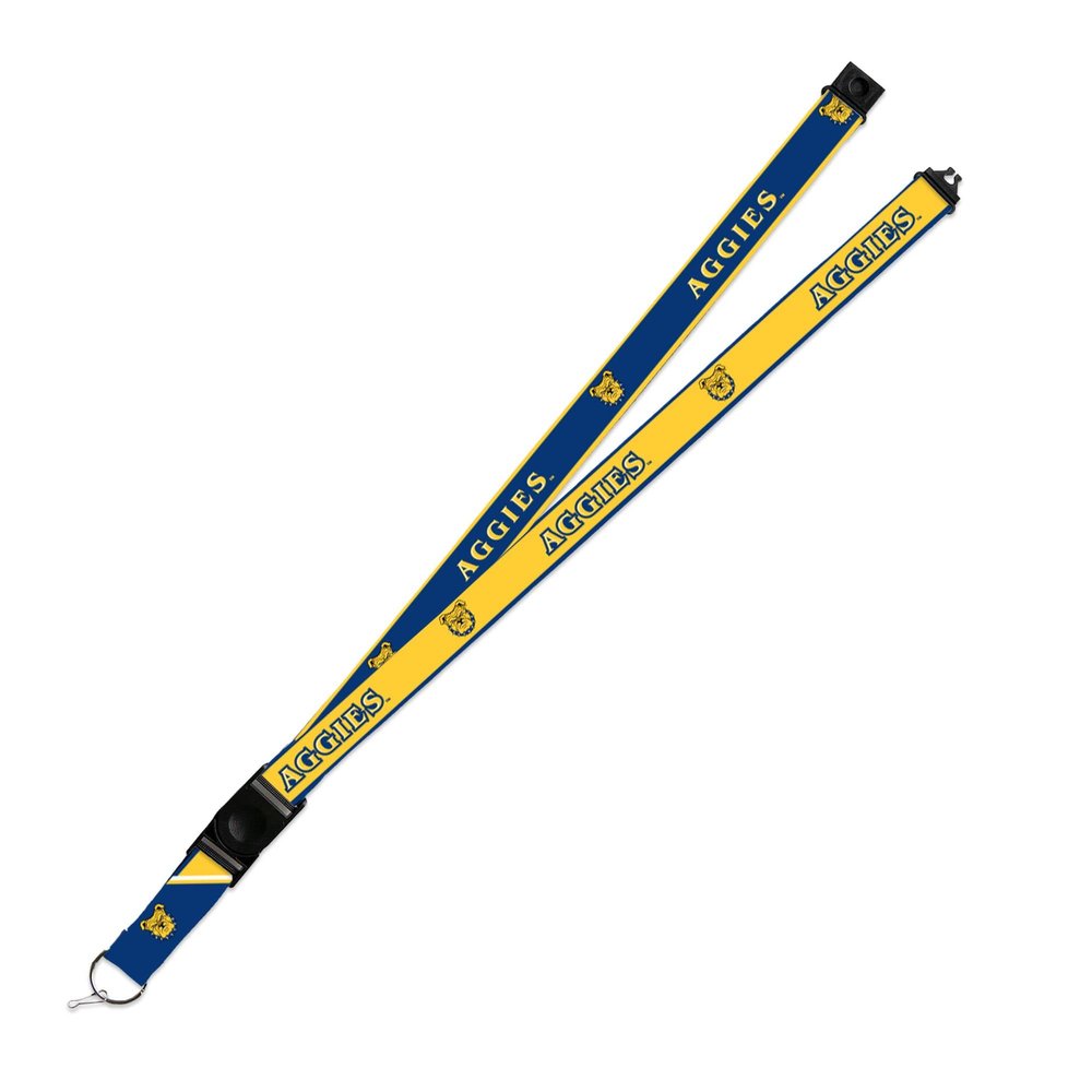 Rico Industries North Carolina A&T Aggies Lanyard Keychain 2-sided Breakaway Clip University