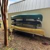 ReRackiT - Outdoor or Indoor Wall Mounted Poly Canoe Rack - Stackable (Holds 4 Canoes) view 2