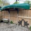 ReRackiT - Outdoor or Indoor Wall Mounted Poly Canoe Rack - Stackable (Holds 4 Canoes) view 3