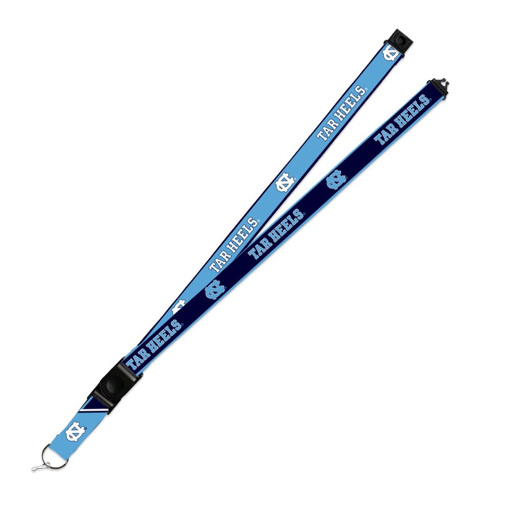 Rico Industries North Carolina Tar Heels Lanyard Keychain 2-sided Breakaway Clip University of