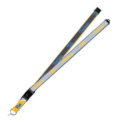 Rico Industries Pittsburgh Panthers PITT Lanyard Keychain 2-sided Breakaway Clip GRAY University of