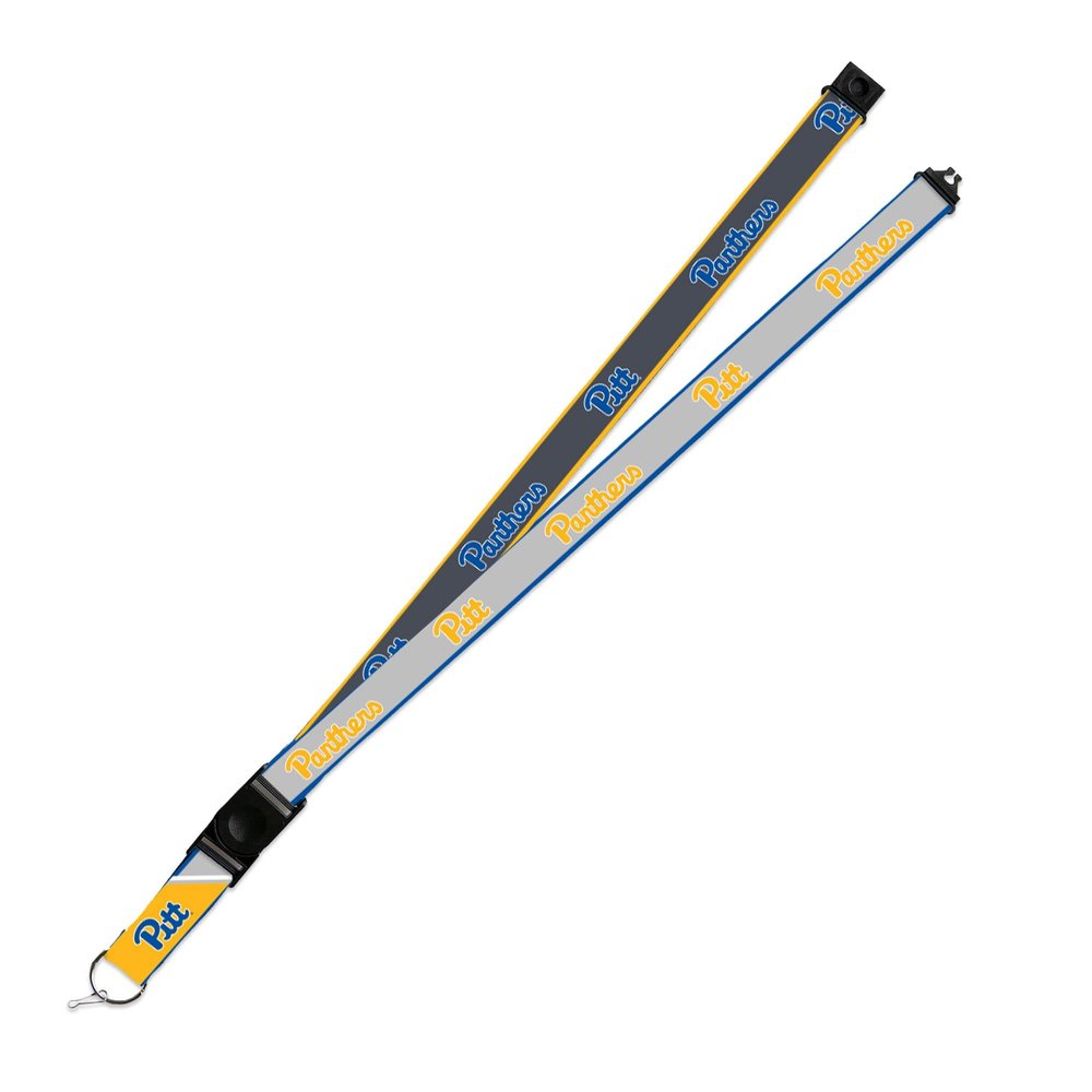 Rico Industries Pittsburgh Panthers PITT Lanyard Keychain 2-sided Breakaway Clip GRAY University of
