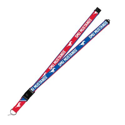 Rico Industries Southern Methodist Mustangs SMU Lanyard Keychain 2-sided Breakaway Clip University of