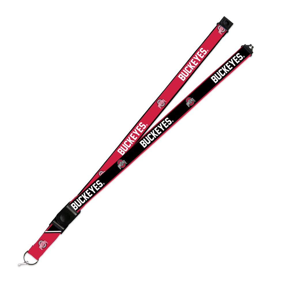 Rico Industries Ohio State Buckeyes Lanyard Keychain 2-sided Breakaway Clip University of