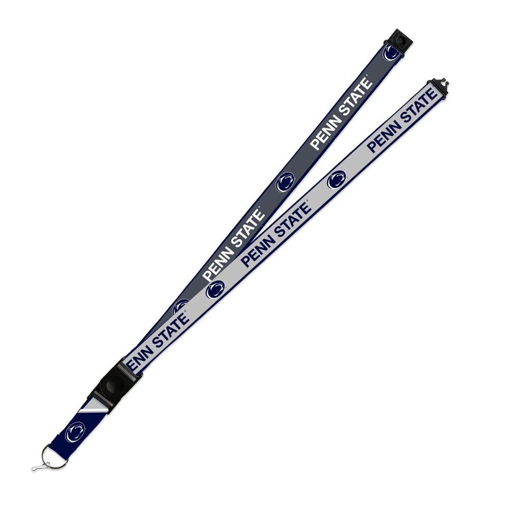 Rico Industries Penn State Nittany Lions Lanyard Keychain 2-sided Breakaway Clip GRAY University of