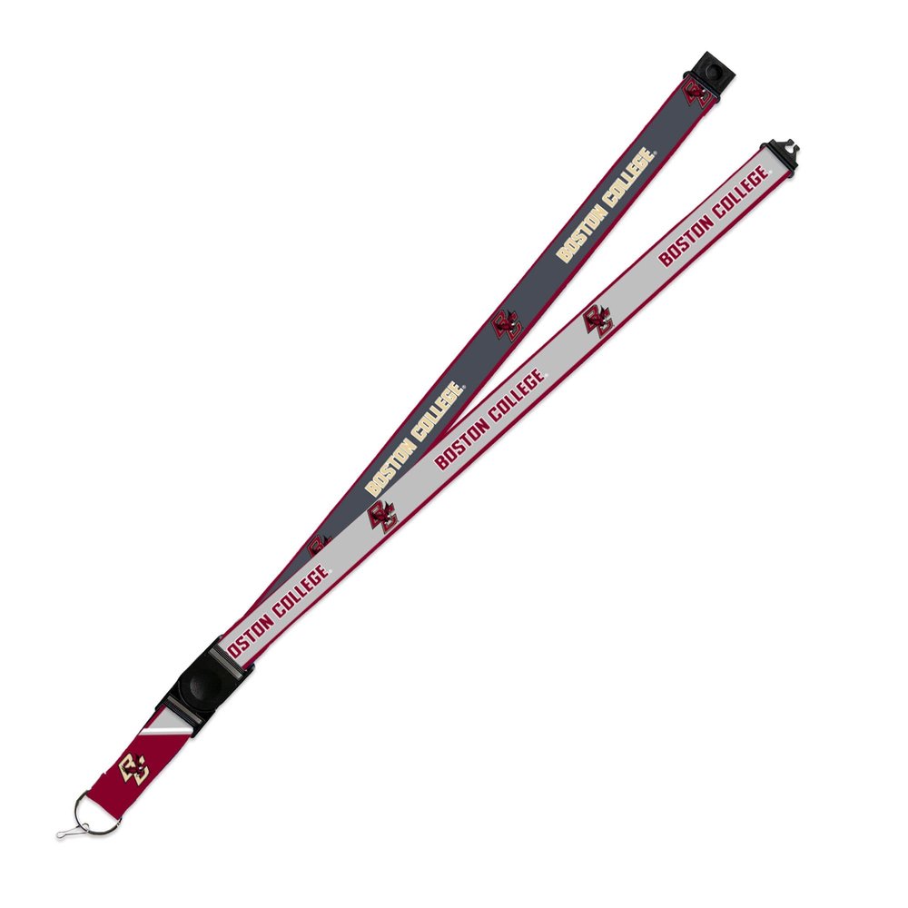 Rico Industries Boston College Eagles Lanyard Keychain 2-sided Breakaway Clip GRAY