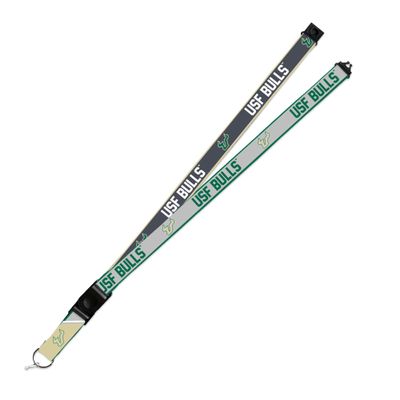 Rico Industries South Florida Bulls USF Lanyard Keychain 2-sided Breakaway Clip GRAY University of