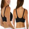 ToBeInStyle Women's Padded Lace Covered Front Bra w/Wide Straps & Band - Black - 40C view 2