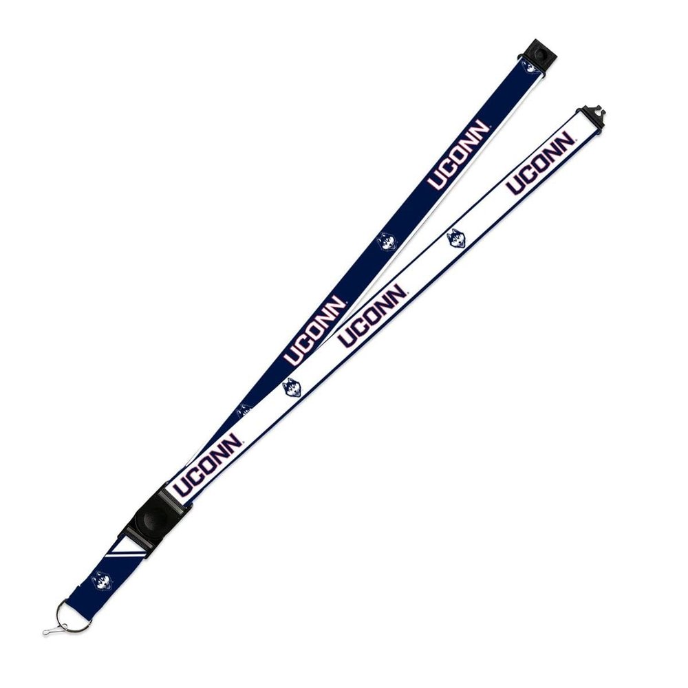 Rico Industries Connecticut Huskies UCONN Lanyard Keychain 2-sided Breakaway Clip University of