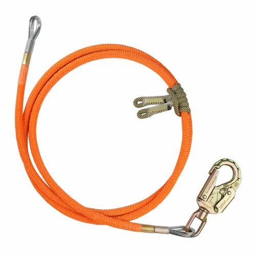 ProClimb 1/2" - EVO Wire Core Flip Line with Bulldog Technora Prusik Tree Work Flipline (15) | Used in Work Positioning, As an Arborist Flip Line