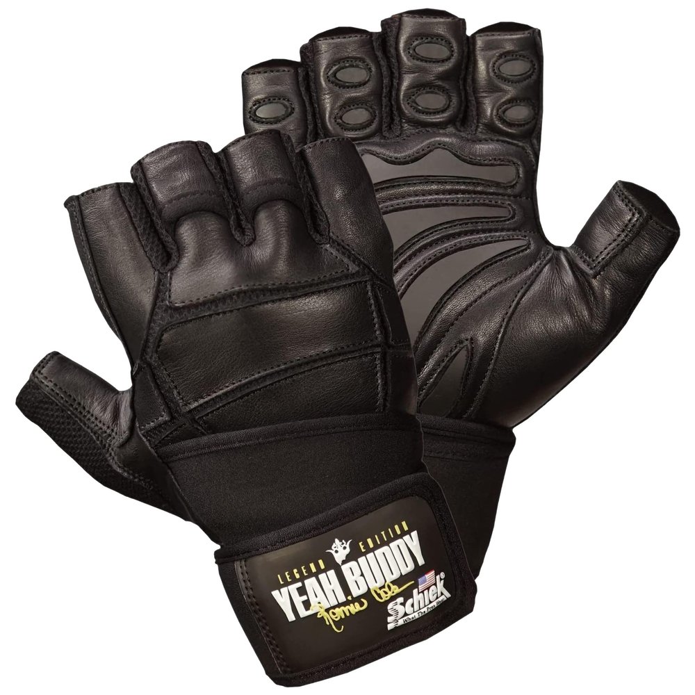 Schiek Ronnie Coleman Signature Series Lifting Gloves - Weight Lifting Grip Gloves (Large)