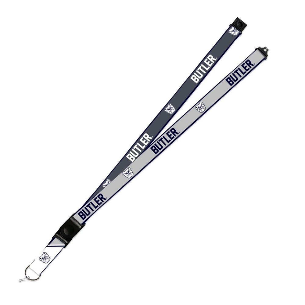 Rico Industries Butler Bulldogs Lanyard Keychain 2-sided Breakaway Clip GRAY University